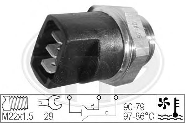 330281 ERA sensor de temperatura do fluido de esfriamento (de ativação de ventilador do radiador)