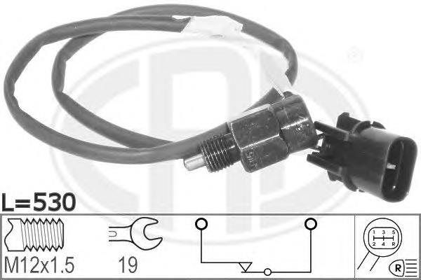 Sensor de ativação das luzes de marcha à ré 330262 ERA