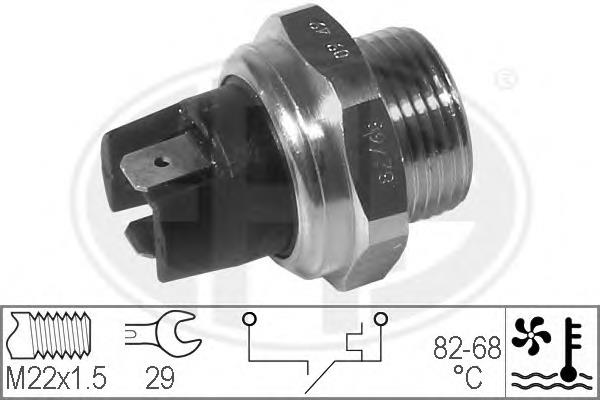 330266 ERA sensor de temperatura do fluido de esfriamento (de ativação de ventilador do radiador)