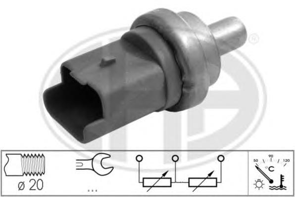 330742 ERA sensor de temperatura do fluido de esfriamento