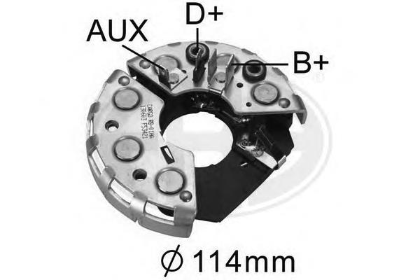 Eixo de diodos do gerador para Mercedes E (T123)