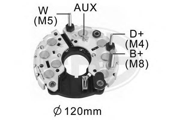 Eixo de diodos do gerador para DAF 95 