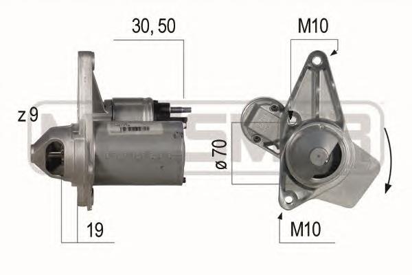 233000950R Renault (RVI) motor de arranco