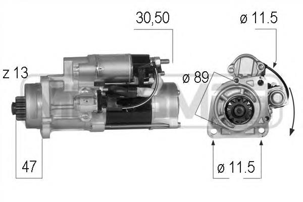 A0071510801 Mercedes motor de arranco