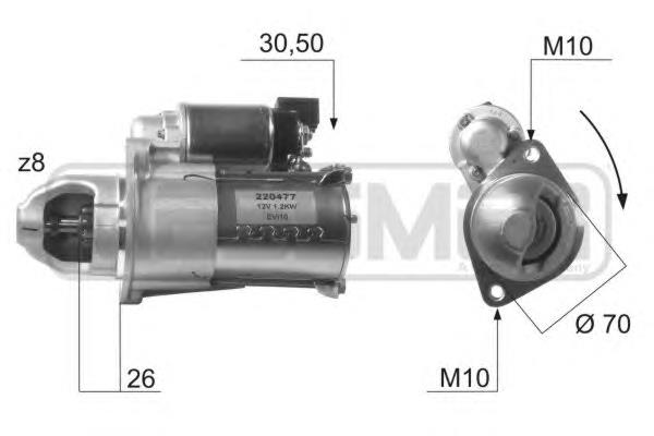 220477 ERA motor de arranco