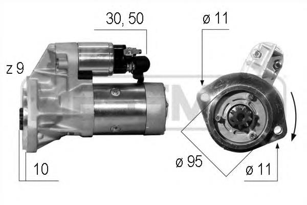 Motor de arranco 458896 VALEO