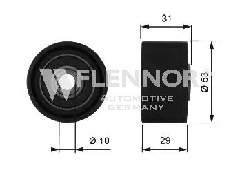 FU11068 Flennor rolo parasita da correia do mecanismo de distribuição de gás