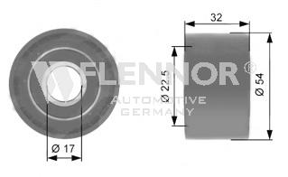 FU15209 Flennor rolo parasita da correia do mecanismo de distribuição de gás