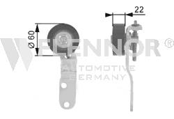 FS23993 Flennor reguladora de tensão da correia de transmissão