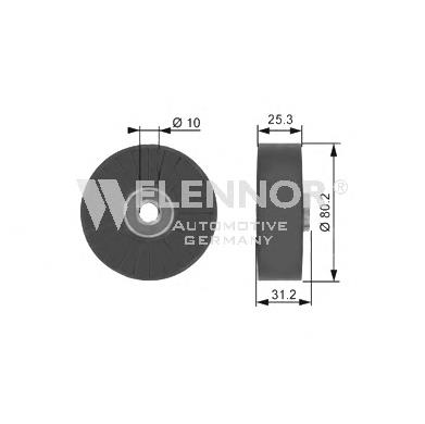 FU21995 Flennor rolo parasita da correia de transmissão