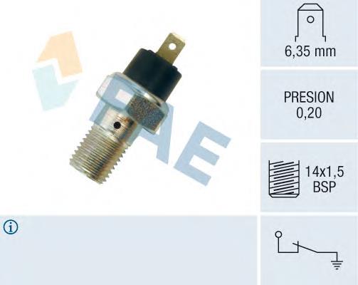 12020 FAE sensor de pressão de óleo