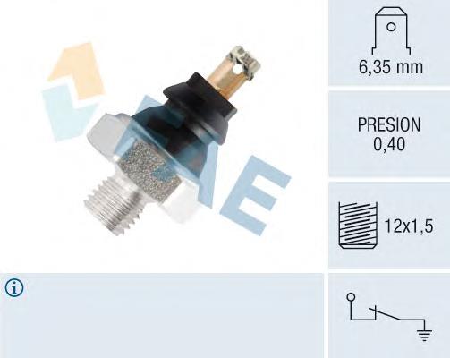 91521112 Peugeot/Citroen sensor de pressão de óleo