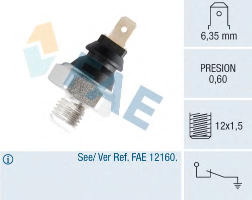 11650 FAE sensor de pressão de óleo
