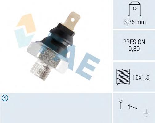 11630 FAE sensor de pressão de óleo