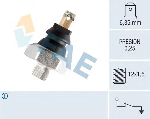 11460 FAE sensor de pressão de óleo