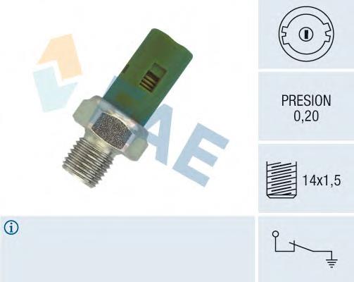 12630 FAE sensor de pressão de óleo