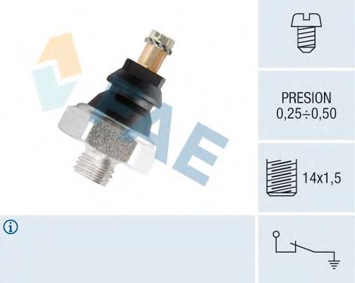 10250 FAE sensor de pressão de óleo