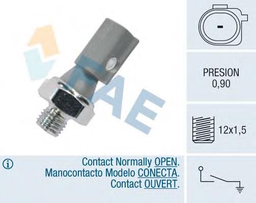 12884 FAE sensor de pressão de óleo