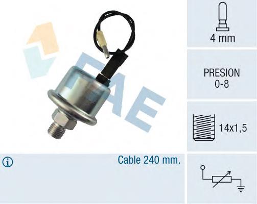 5960017 Fiat/Alfa/Lancia sensor de pressão de óleo