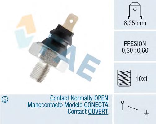 12970 FAE sensor de pressão de óleo