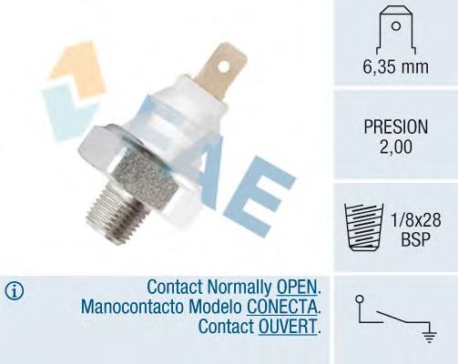 Sensor de pressão de óleo 12940 FAE