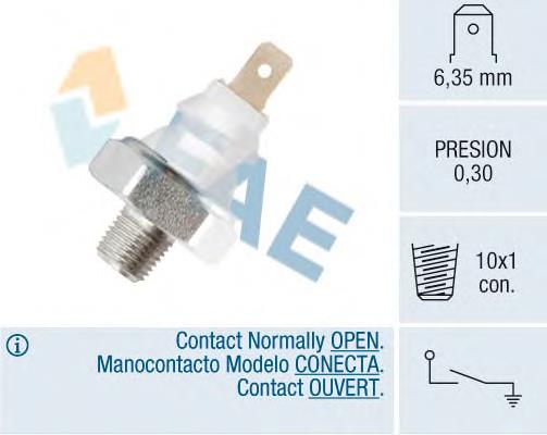 12960 FAE sensor de pressão de óleo