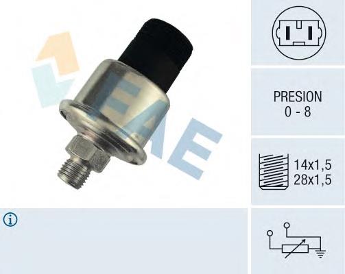 14850 FAE sensor de pressão de óleo