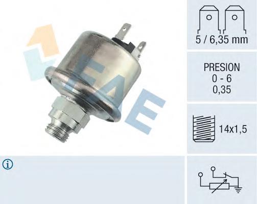 Датчик давления масла 7700754383 Renault (RVI)