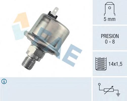 7700805824 Renault (RVI) sensor de pressão de óleo