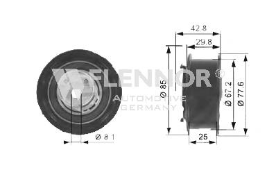 FS00029 Flennor rolo de reguladora de tensão da correia do mecanismo de distribuição de gás