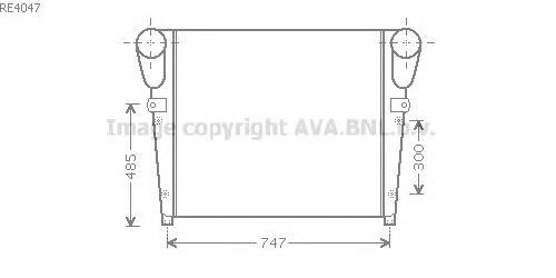 RE4047 AVA radiador de intercooler