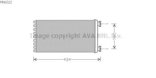 Радиатор отопителя AVA MN6022