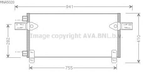 Радиатор кондиционера MNA5020 AVA