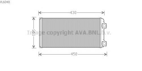 Купить VL6048 AVA Радиатор печки
