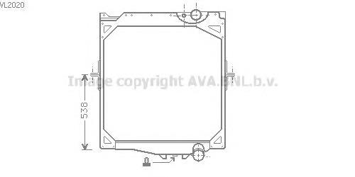 VL2020 AVA radiador de esfriamento de motor