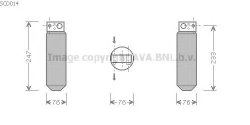 SCD014 AVA tanque de recepção do secador de aparelho de ar condicionado