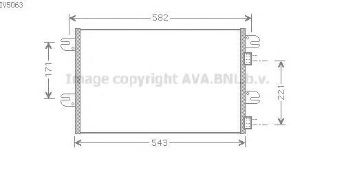 Радиатор кондиционера IV5063 AVA