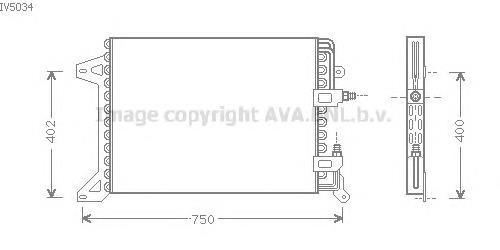 Радиатор кондиционера IV5034 AVA