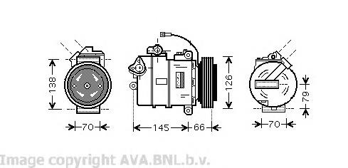 VWK261 AVA compressor de aparelho de ar condicionado