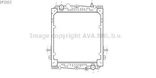 DF2023 AVA radiador de esfriamento de motor