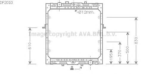 Радиатор DF2010 AVA