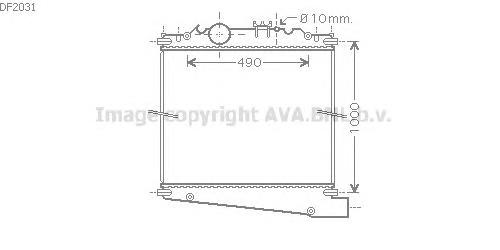 Радиатор DF2031 AVA