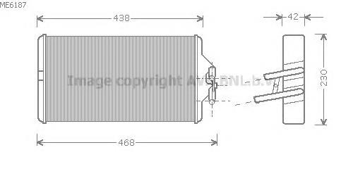 ME6187 AVA radiador de forno (de aquecedor)