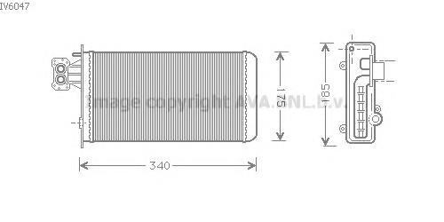 IV6047 AVA radiador de forno (de aquecedor)