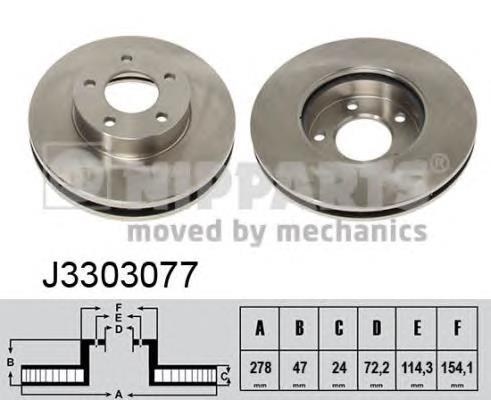 Купить J3303077 Nipparts Ротор тормозной