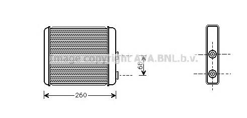 OL6259 AVA radiador de forno (de aquecedor)