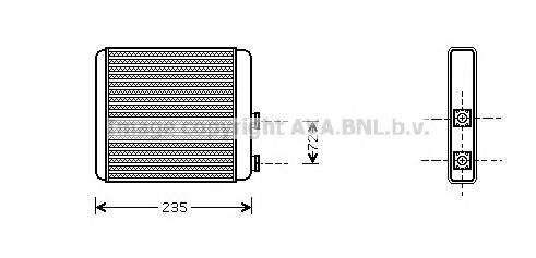 OL6321 AVA radiador de forno (de aquecedor)