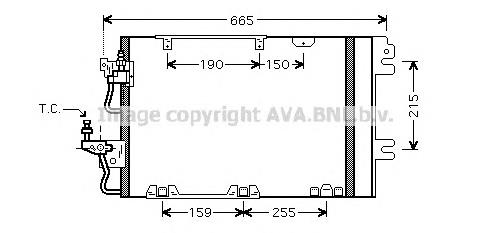 OL5384 AVA radiador de aparelho de ar condicionado