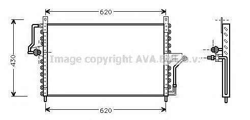 Radiador de aparelho de ar condicionado OL5223 AVA