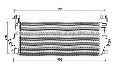 OLA4549 AVA radiador de intercooler